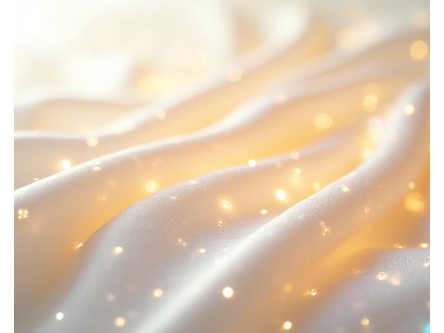 Tissu de soie irisé avec des fibres lumineuses pour la haute couture